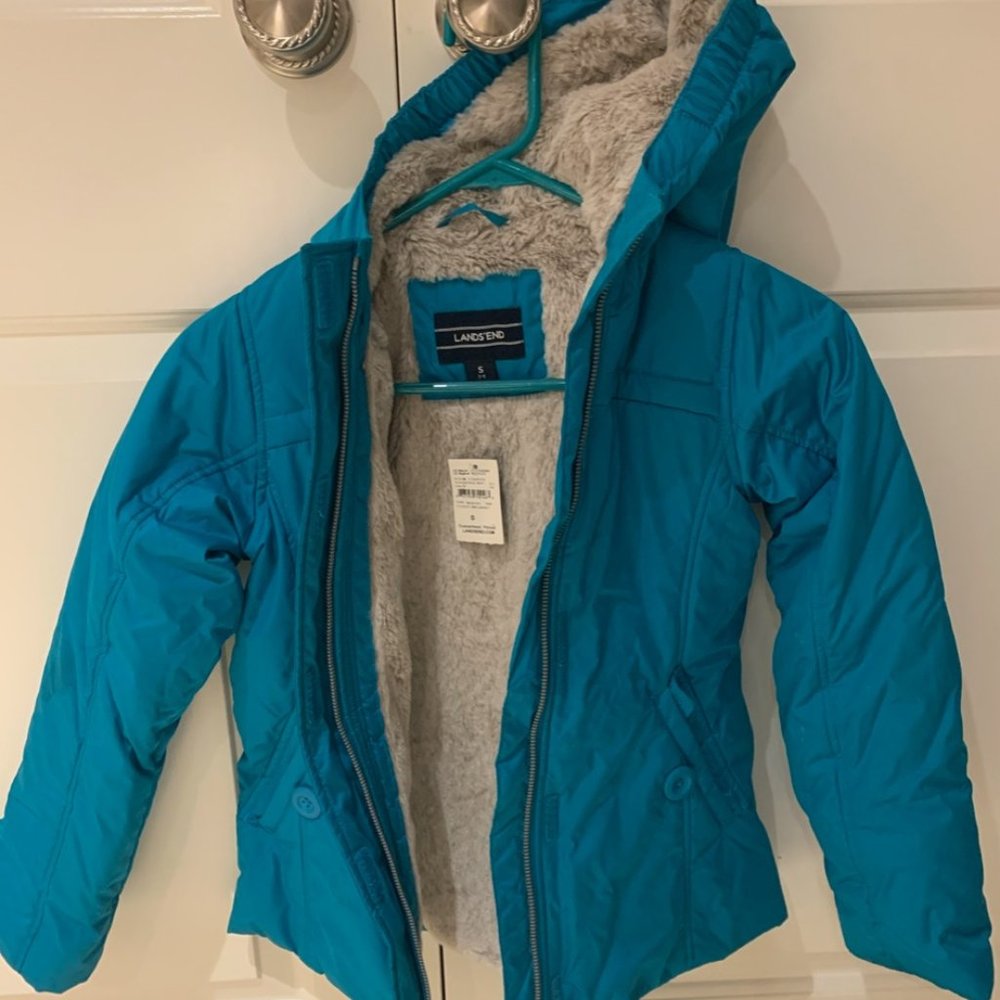 Kids blue winter jacket